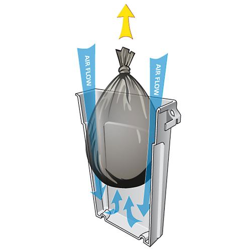 RUBBERMAID Abfallbehälter SLIM JIM 87,0 L 2 Griffe PE